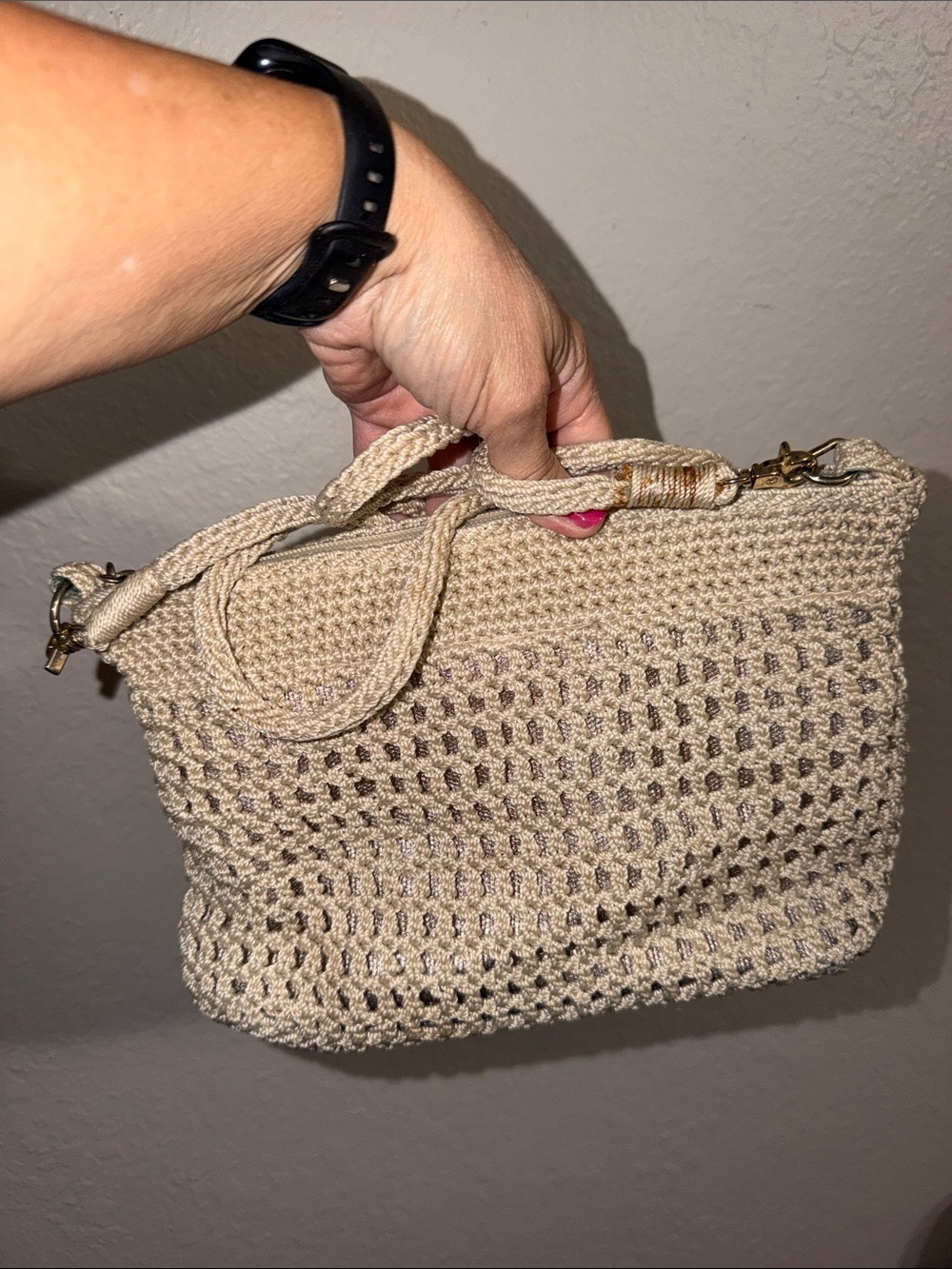 The Sak crochet crossbody bag purse cottagecore granny beach vacation cruise